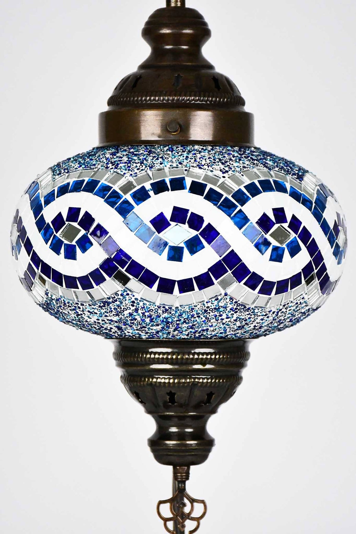 Turkish Lamp Large Blue Infinity Design Lighting Sydney Grand Bazaar 