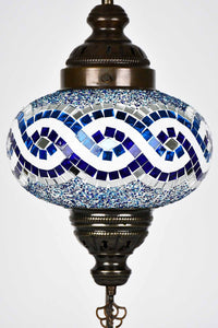 Turkish Lamp Large Blue Infinity Design Lighting Sydney Grand Bazaar 