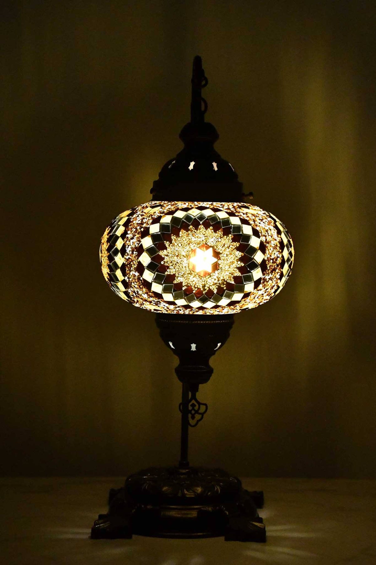 Turkish Lamp Large Brown Star Design 1 Lighting Sydney Grand Bazaar 
