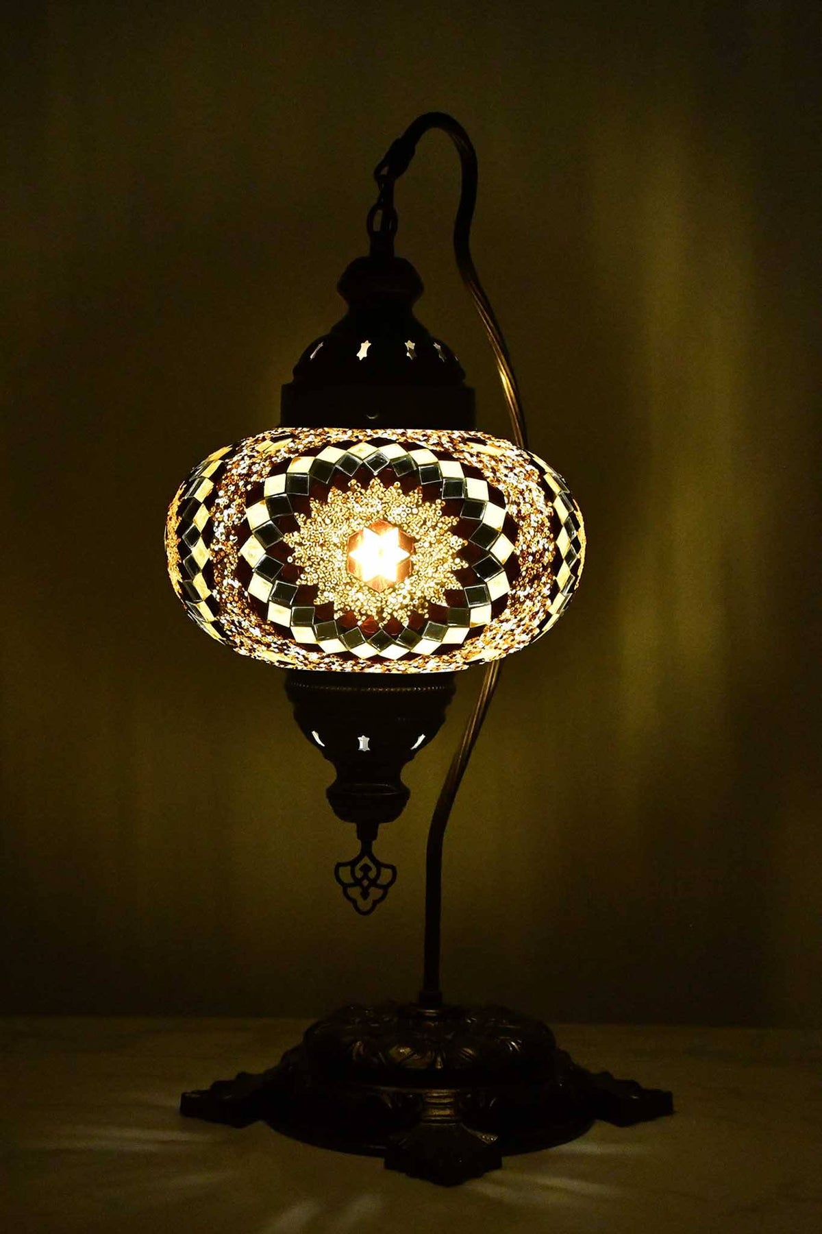 Turkish Lamp Large Brown Star Design 1 Lighting Sydney Grand Bazaar 