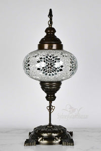 Turkish Lamp Large Clear White Star Design 2 Lighting Sydney Grand Bazaar 