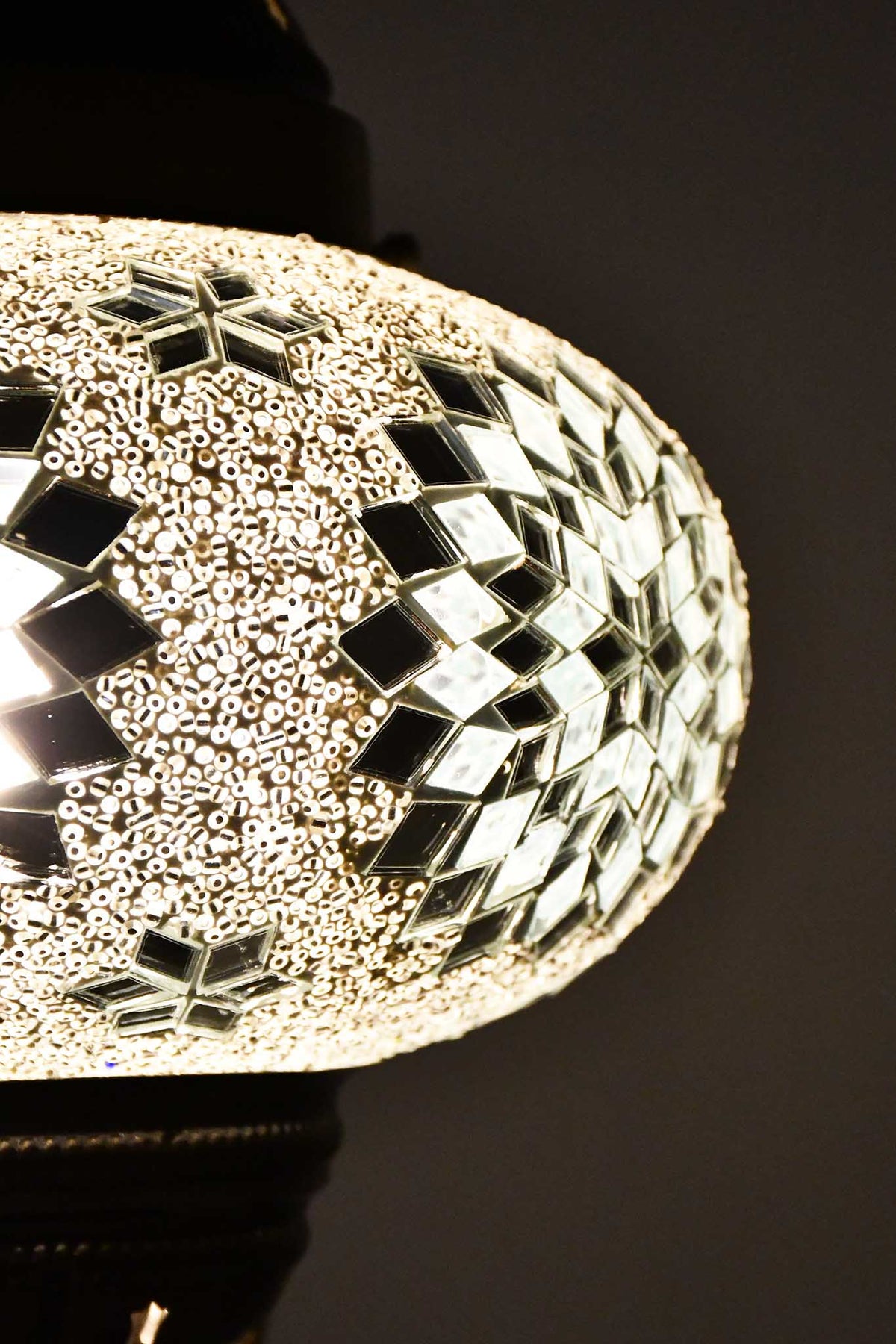 Turkish Lamp Large Clear White Star Design 2 Lighting Sydney Grand Bazaar 
