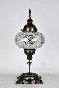 Turkish Lamp Large Clear White Star Design 4 Lighting Sydney Grand Bazaar 