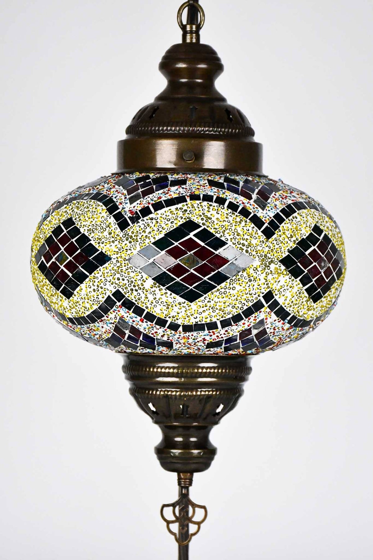 Turkish Lamp Large Colorful Kilim Green Yellow Lighting Sydney Grand Bazaar 