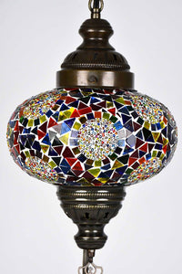 Turkish Lamp Large Colorful Mosaic Multi Circle Lighting Sydney Grand Bazaar 