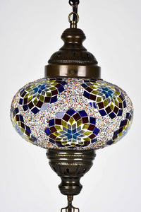 Turkish Lamp Large Colorful Multi Star Red Blue Lighting Sydney Grand Bazaar 