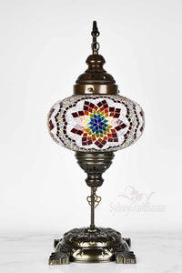 Turkish Lamp Large Colorful Red Flower Design Lighting Sydney Grand Bazaar 