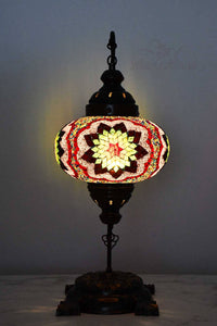 Turkish Lamp Large Colorful Red Green Flower Design Lighting Sydney Grand Bazaar 