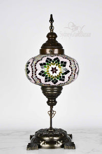 Turkish Lamp Large Colorful Red Green Flower Design Lighting Sydney Grand Bazaar 