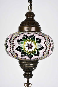 Turkish Lamp Large Colorful Red Green Flower Design Lighting Sydney Grand Bazaar 