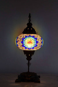 Turkish Lamp Large Colorful Star Blue Yellow Lighting Sydney Grand Bazaar 