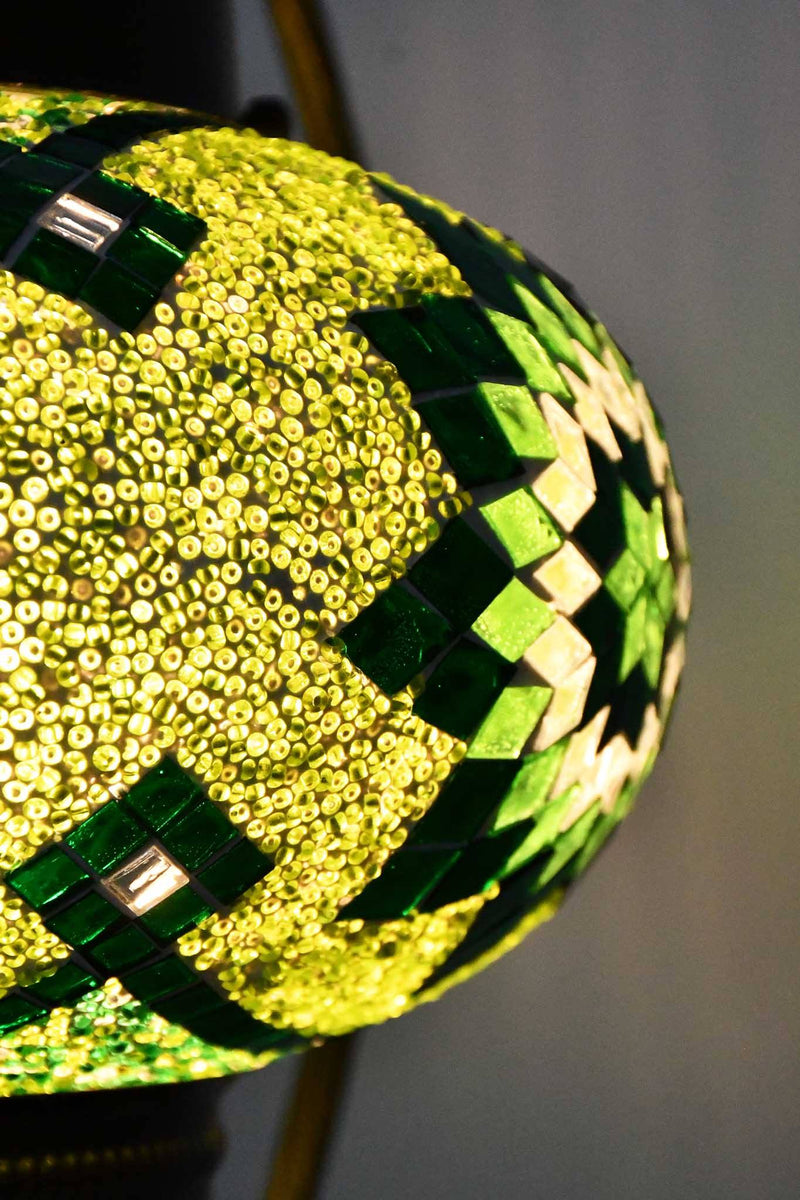 Turkish Lamp Large Green Star Bead Design 2 Lighting Sydney Grand Bazaar 