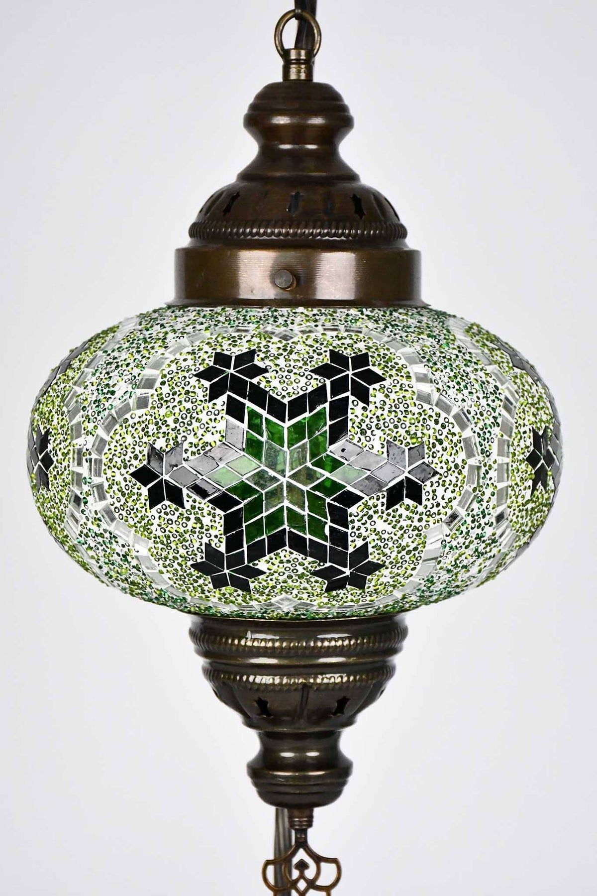 Turkish Lamp Large Light Green Flower Beads Lighting Sydney Grand Bazaar 