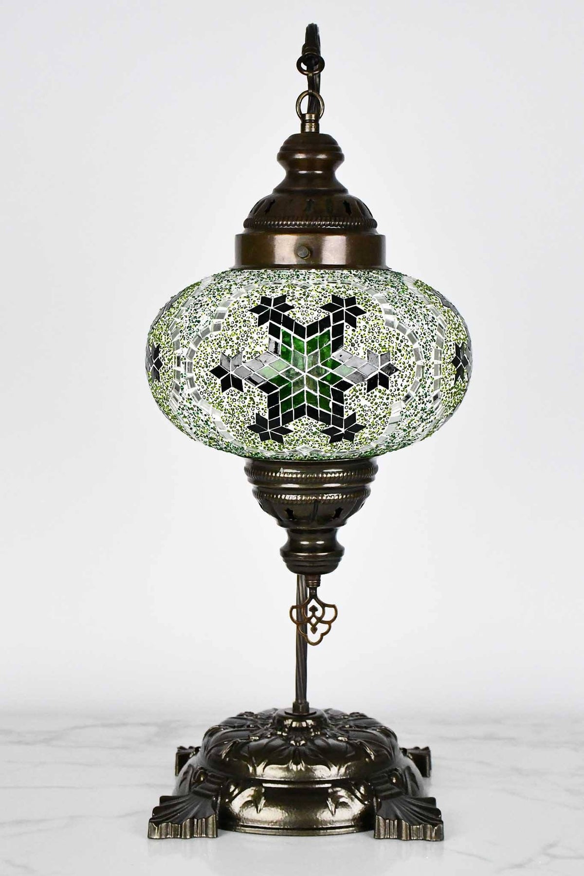 Turkish Lamp Large Light Green Flower Beads Lighting Sydney Grand Bazaar 