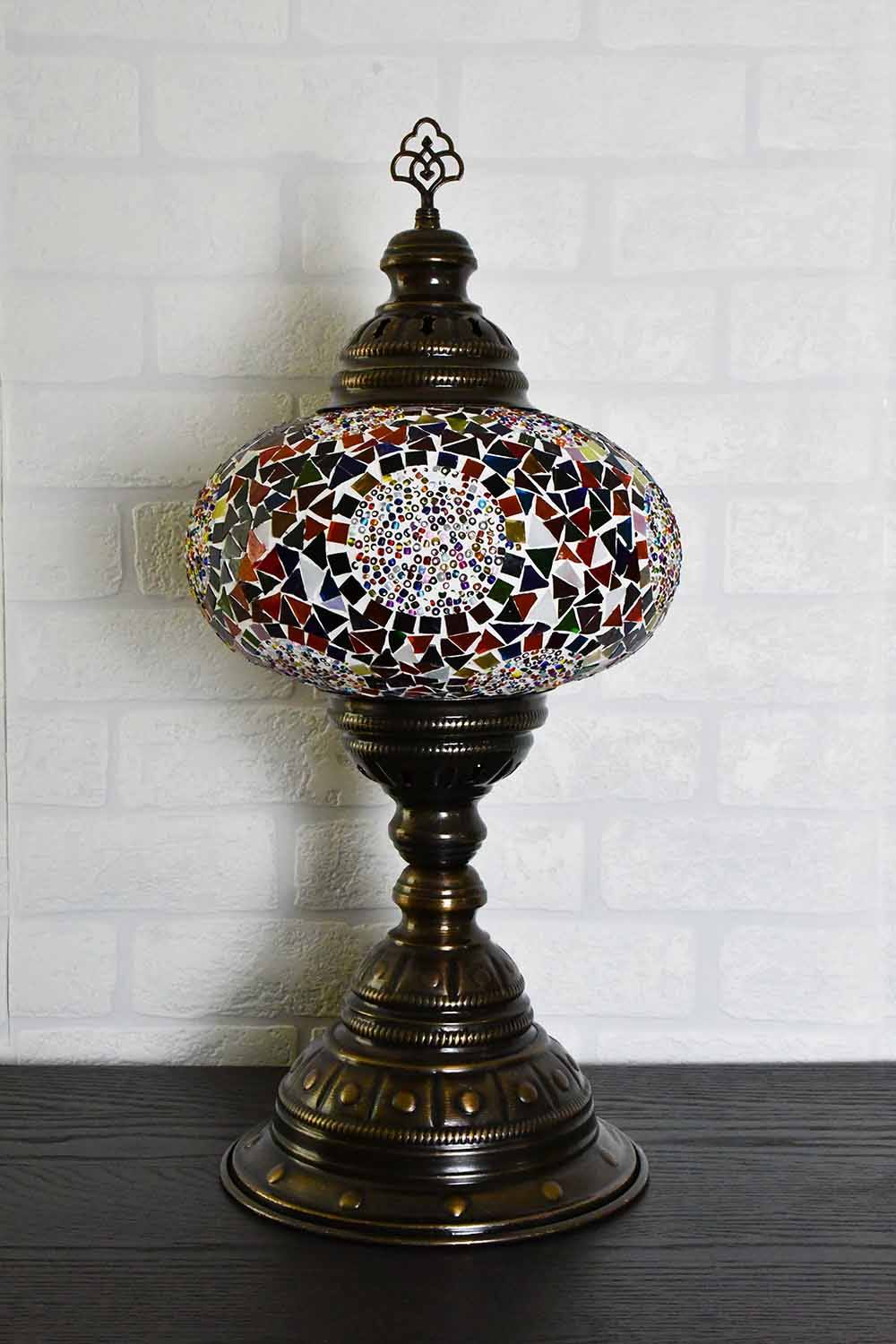 Turkish Lamp Large Multicoloured Mosaic Circle Lighting Sydney Grand Bazaar 