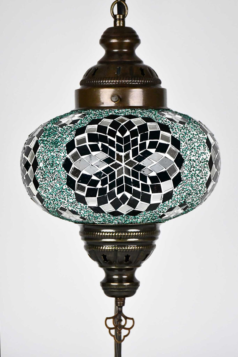 Turkish Lamp Large Sea Green Star Design 1 Lighting Sydney Grand Bazaar 