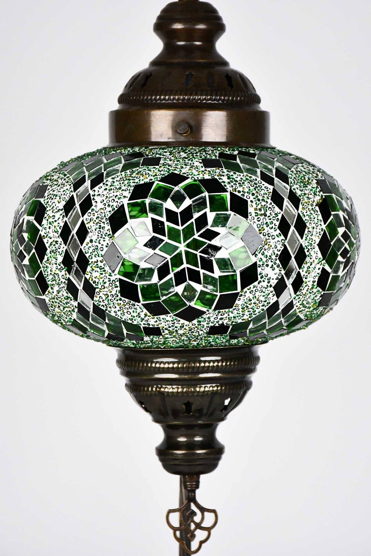 Turkish Lamp Large Star Beads Green Design 3 Lighting Sydney Grand Bazaar 