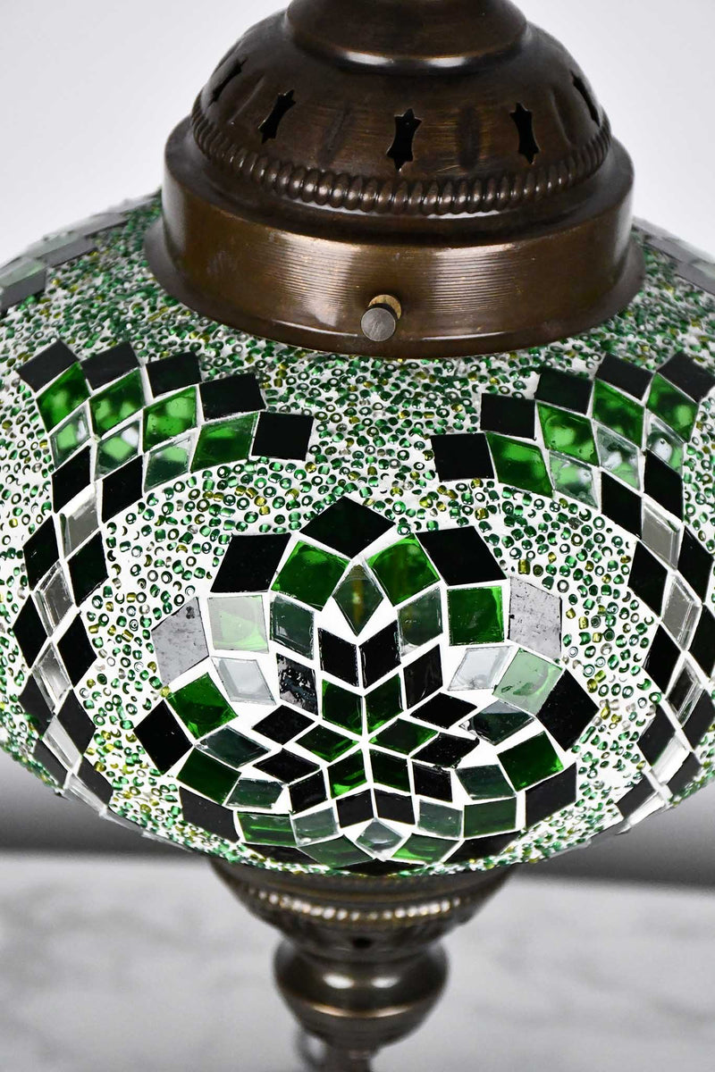 Turkish Lamp Large Star Beads Green Design 3 Lighting Sydney Grand Bazaar 