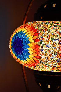 Turkish Lamp Large Star Rainbow Design 2 Lighting Sydney Grand Bazaar 