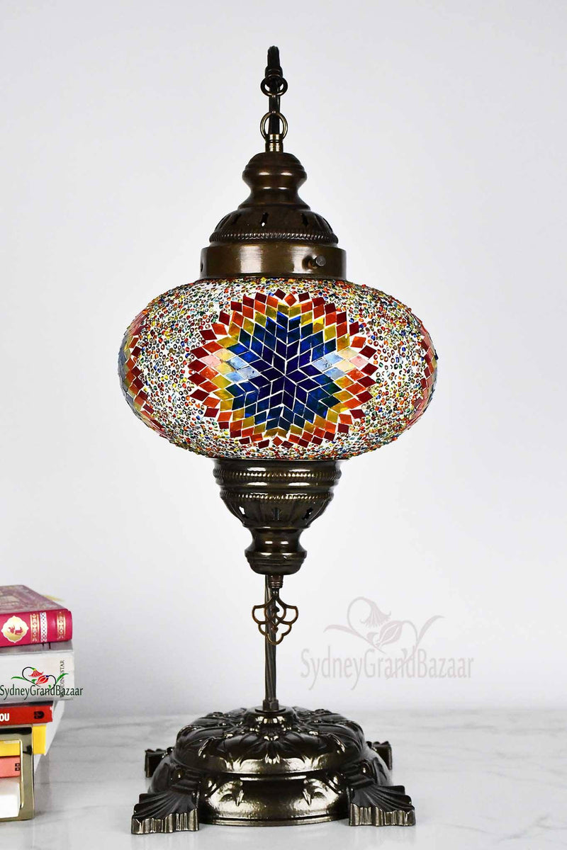 Turkish Lamp Large Star Rainbow Design 2 Lighting Sydney Grand Bazaar 