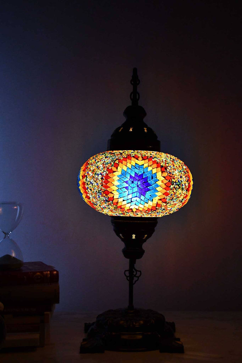 Turkish Lamp Large Star Rainbow Design 2 Lighting Sydney Grand Bazaar 