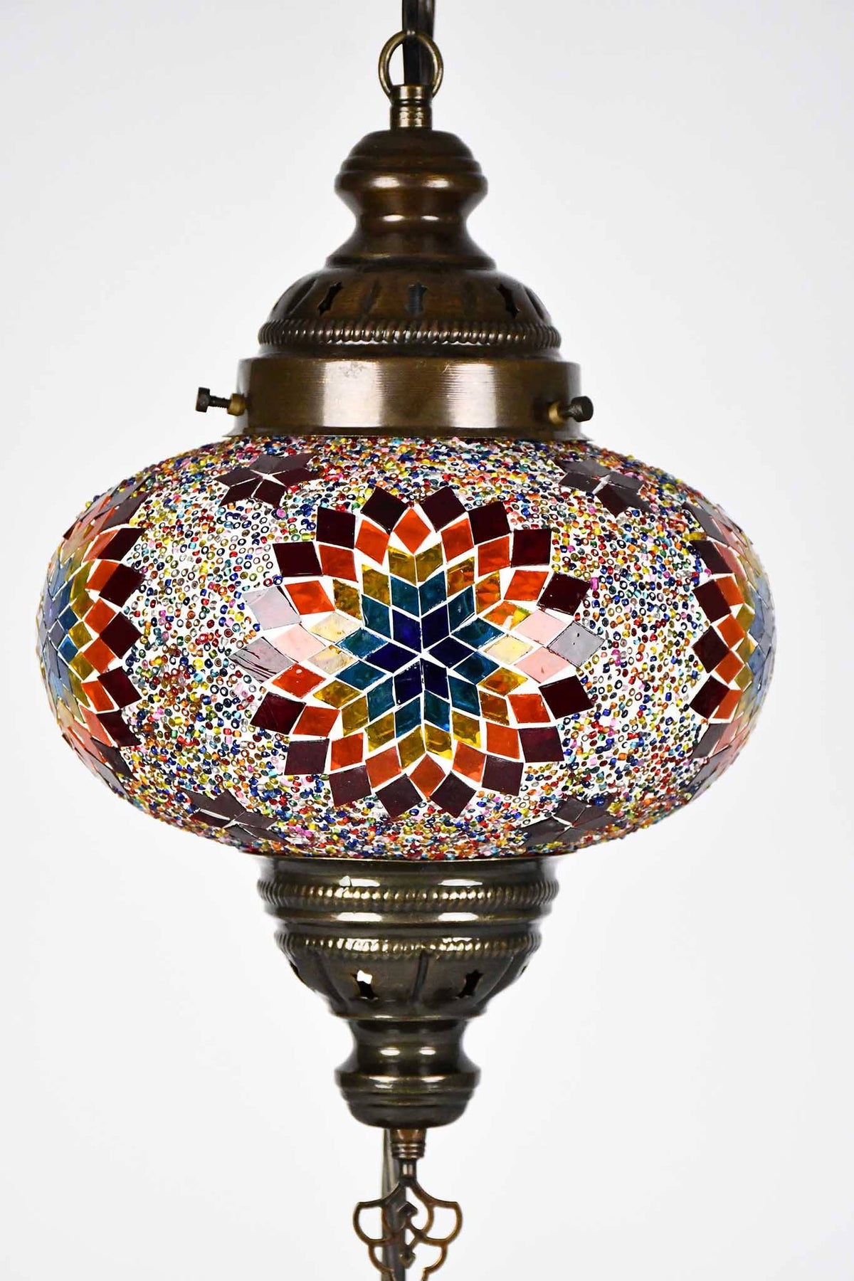 Turkish Lamp Large Star Rainbow Design 4 Lighting Sydney Grand Bazaar 