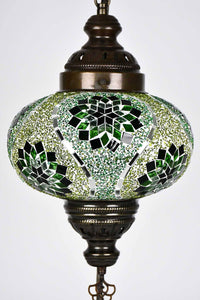 Turkish Lamp Large Star Wave Green Lighting Sydney Grand Bazaar 