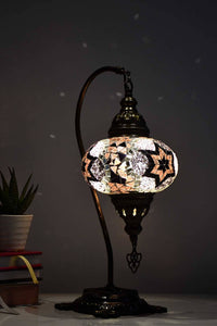 Turkish Lamp Mosaic Flower Pink Maroon Lighting Sydney Grand Bazaar 