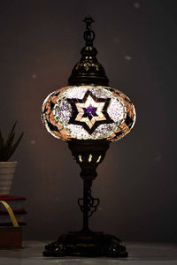 Turkish Lamp Mosaic Flower Pink Maroon Lighting Sydney Grand Bazaar 