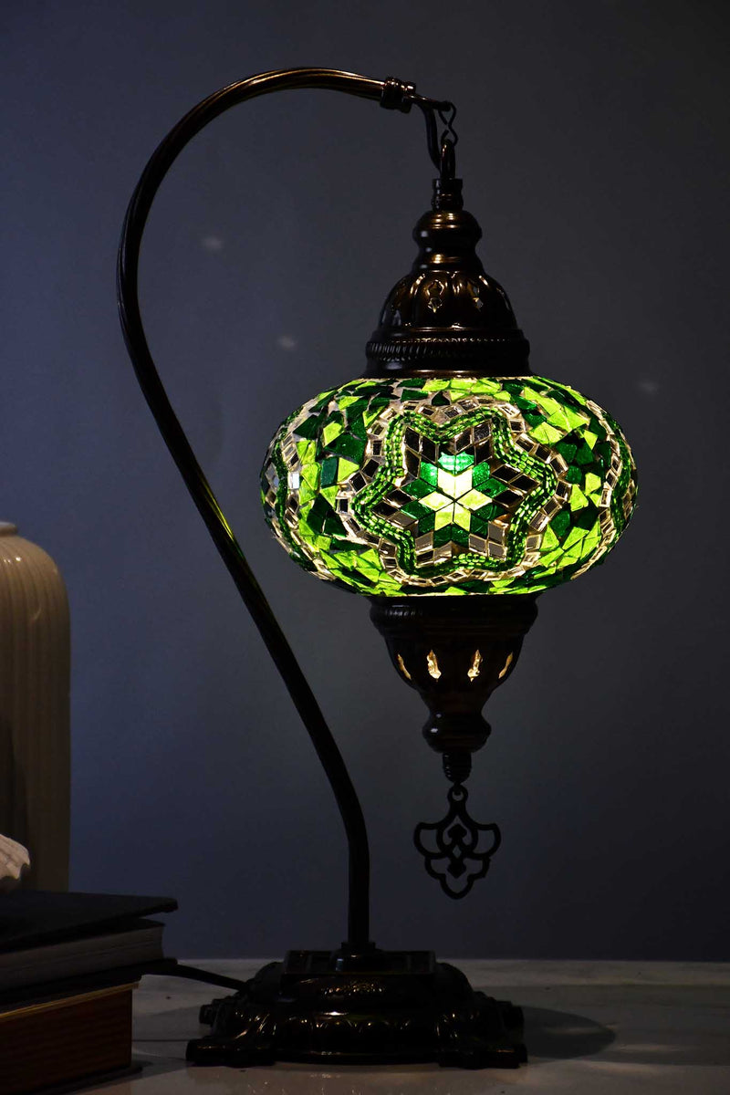 Turkish Lamp Mosaic Star Green Lighting Sydney Grand Bazaar 