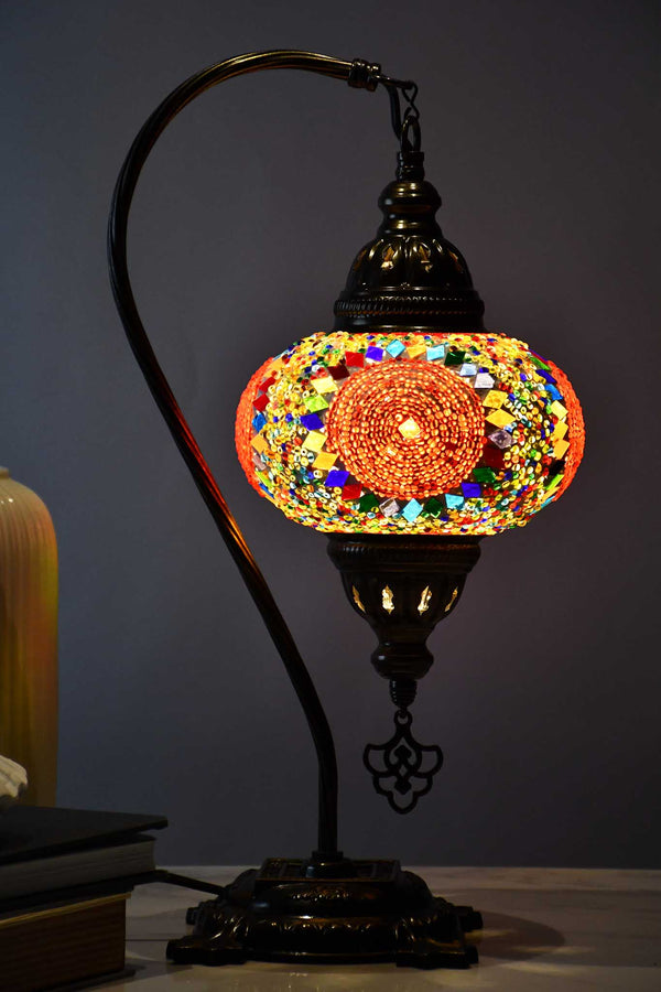 Turkish Lamp Multicoloured Beads Red Circle Lighting Sydney Grand Bazaar 