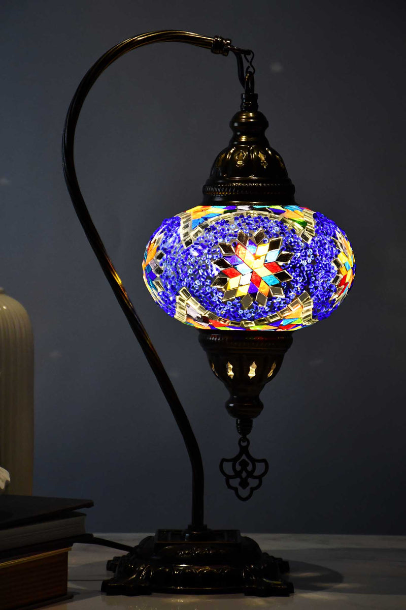 Turkish Lamp Multicoloured Blue Beads Lighting Sydney Grand Bazaar 