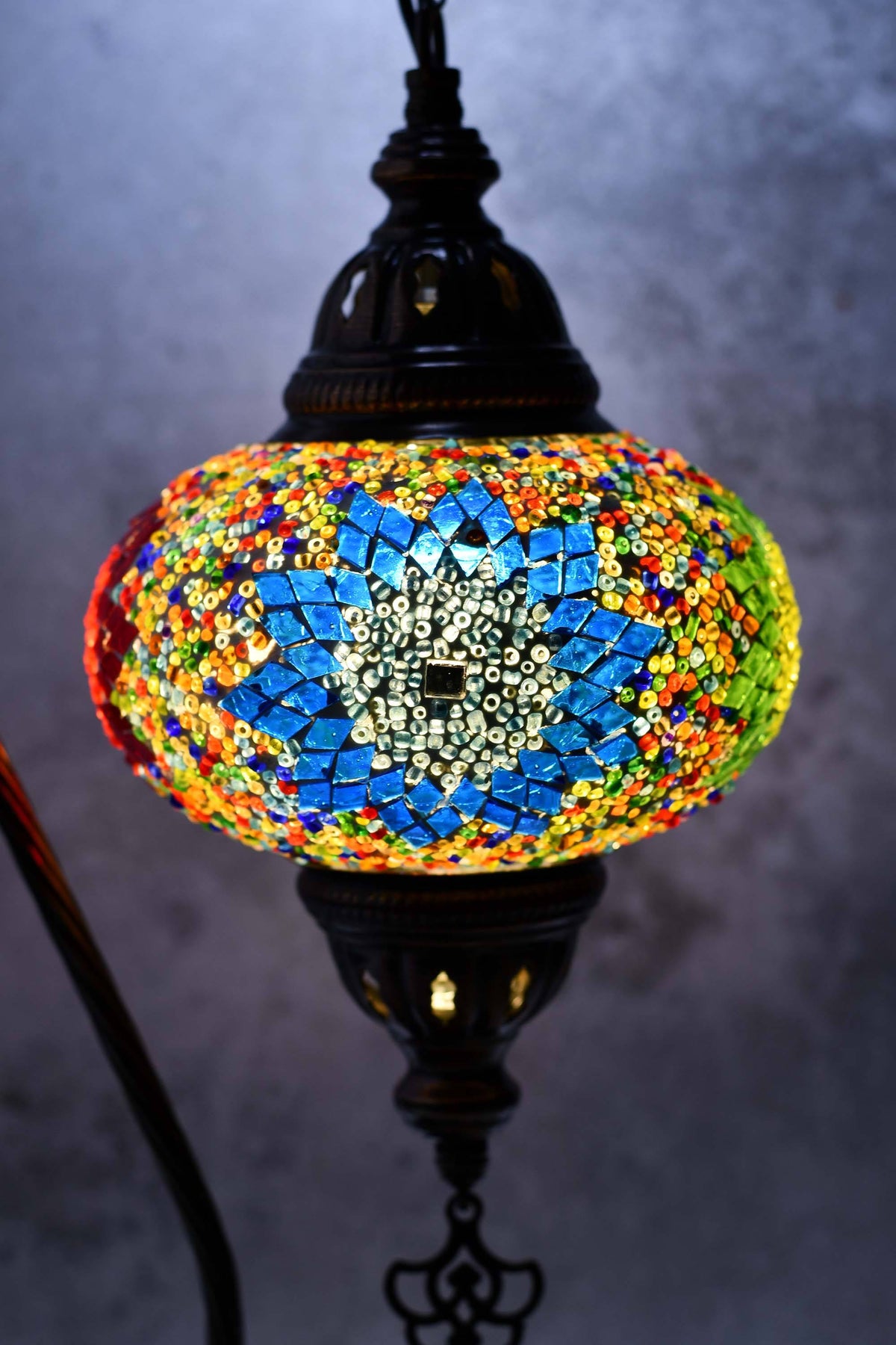 Turkish Lamp Multicoloured Circle Star Lighting Sydney Grand Bazaar 