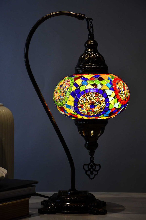Turkish Lamp Multicoloured Mix Mosaic Circle Lighting Sydney Grand Bazaar 