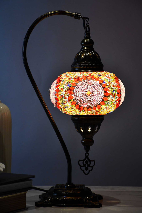 Turkish Lamp Multicoloured Pink Circle Beads Lighting Sydney Grand Bazaar 