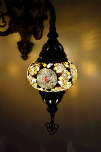 Turkish Light Double Wall Hanging Brown Circle Beads Lighting Sydney Grand Bazaar 
