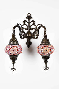 Turkish Light Double Wall Hanging Red Orange Circle Beads Lighting Sydney Grand Bazaar 