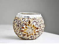 Turkish Mosaic Candle Holder Brown Star Design 4 Lighting Sydney Grand Bazaar 