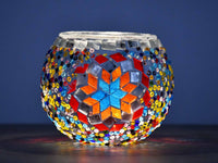Turkish Mosaic Candle Holder Colorful Star Design 1 Lighting Sydney Grand Bazaar 