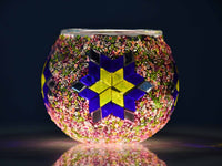 Turkish Mosaic Candle Holder Colourful Pink Yellow Blue Lighting Sydney Grand Bazaar 