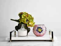 Turkish Mosaic Candle Holder Colourful Pink Yellow Blue Lighting Sydney Grand Bazaar 