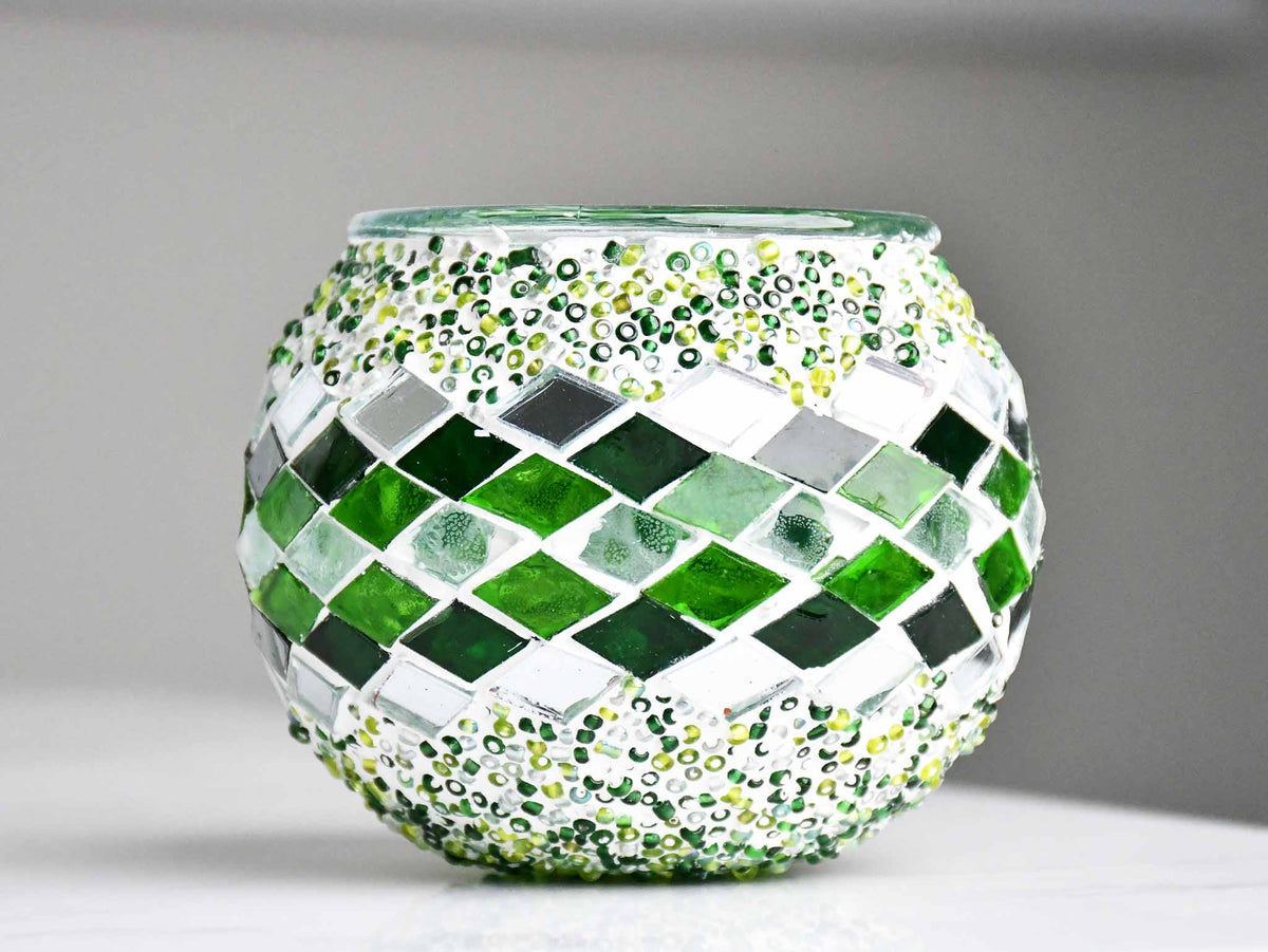 Turkish Mosaic Candle Holder Green Design 2 Lighting Sydney Grand Bazaar 