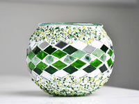 Turkish Mosaic Candle Holder Green Design 2 Lighting Sydney Grand Bazaar 