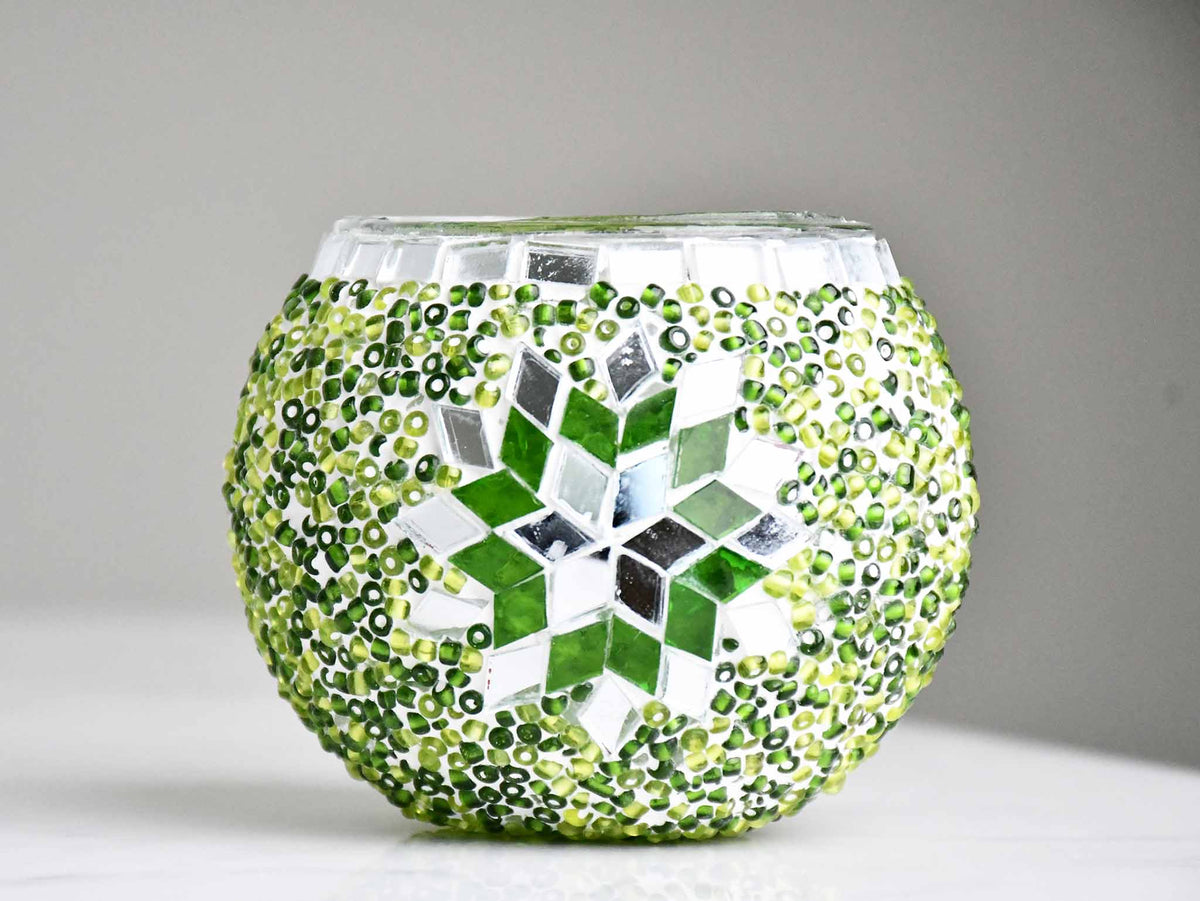 Turkish Mosaic Candle Holder Green Design 3 Lighting Sydney Grand Bazaar 