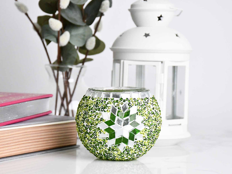 Turkish Mosaic Candle Holder Green Design 3 Lighting Sydney Grand Bazaar 