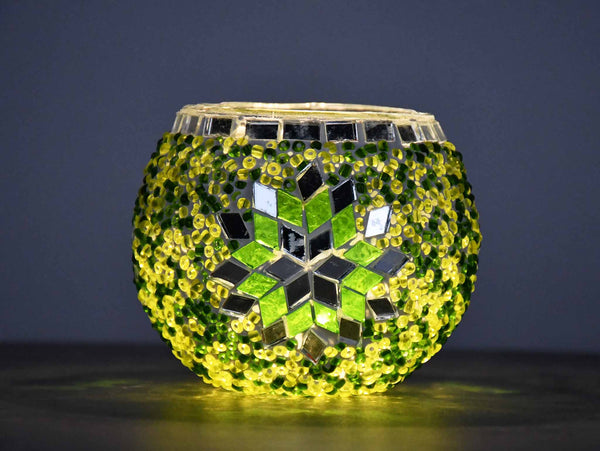 Turkish Mosaic Candle Holder Green Design 3 Lighting Sydney Grand Bazaar 