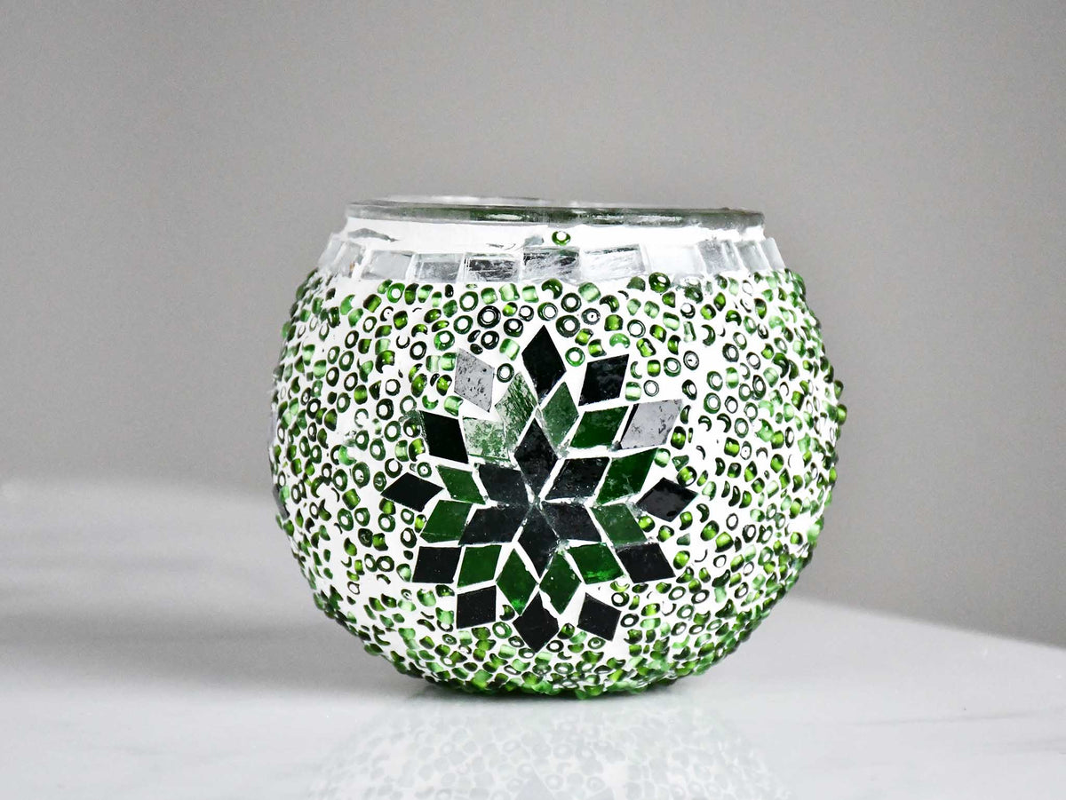 Turkish Mosaic Candle Holder Green Design 5 Lighting Sydney Grand Bazaar 