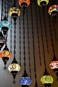 Turkish Mosaic Chandelier Light 16 Globes Lighting Sydney Grand Bazaar 