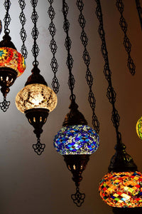 Turkish Mosaic Chandelier Light 16 Globes Lighting Sydney Grand Bazaar 