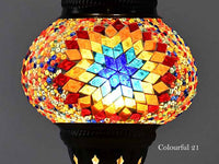 Turkish Mosaic Glass Shade Patterns and Colours Lighting Sydney Grand Bazaar Colourful 21 